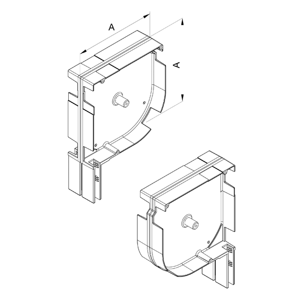 Flasques internes, assemblées - pied type I  